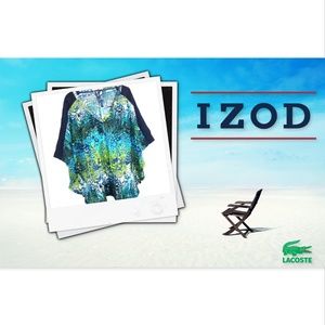 Izod! V-neck Poncho Top XXL